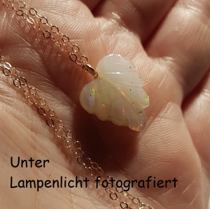 ☆Opal -rose´goldfill Kette☆ welo, goldgefüllt, Geschenk für Sie, Edelstein, Anhänger, Weihnachtsgeschenk, Opalkette, Blatt 2535.181124.160742_20190316_095537