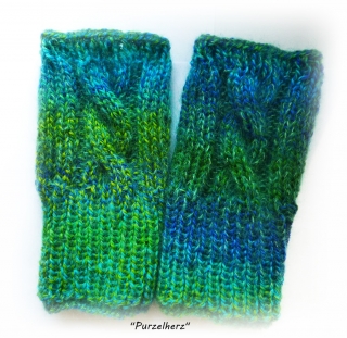 1 Paar handgestrickte Pulswärmer, Armstulpen ohne Daumenloch für Große 2564.180915.161228_p1040982