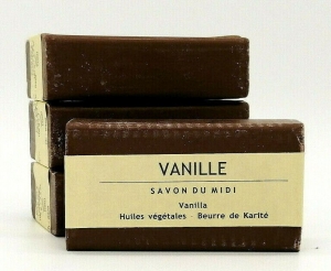 Handgearbeitete französische Naturseife, Duftnote Vanille, 100 Gramm  - Handarbeit kaufen