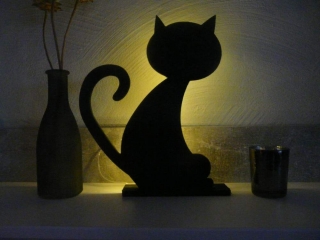Lampe Tischlampe Kleine Katze