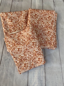 Digital Baumwoll jersey Konfetti dunkles orange - Handarbeit kaufen