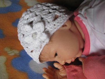 Babymütze, Neugeborenenmütze, Sommermütze aus Baumwolle - Handarbeit kaufen