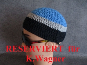 RESERVIERT für K. Wagner! Männermütze extrakurz (ohrfrei) Mütze, aus Baumwolle mit Elasthan
