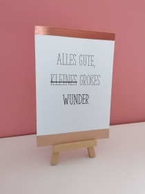 ♥ Grußkarte Kleines Großes Wunder ♥ Mädchen ♀ Karte I ((Singular))  (Kopie id: 100290524)