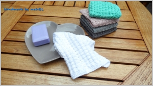 Waschlappen, Seifentuch, handgestrickt aus 100 % Baumwolle kaufen - Handarbeit kaufen