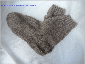  Wollsocken, Socken, Stricksocken,  Gr. 44 45 Kuschelsocken - Handarbeit kaufen