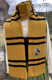 Schal für Harry Potter Fans Hogwarts Hufflepuff - Handarbeit kaufen