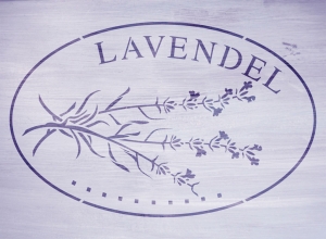 Schablone Lavendeling, 60 x 44 cm