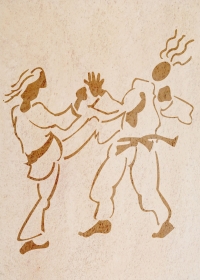 Schablone Kampfsport, 15 x 21 cm