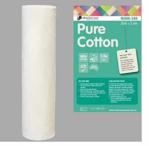 240 cm !  breites Volumenvlies, aus reiner Baumwolle, Matilda´s own PURE COTTON, Preis pro 0,5 lfdm