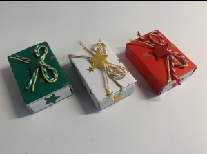 Geschenkbox 2 Stern für Weihnachten für Geld- und Gutscheingeschenke 