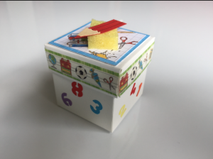 Geschenkbox Motivkarton 1, Geschenkbox, Gastgeschenk, Geldgeschenk Einschulung, Schulanfang, Mitbringsel, für Süßigkeiten, Geld oder Sonstiges  - Handarbeit kaufen