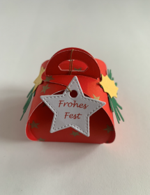 Geschenkbox Stern 3 für Weihnachten für Geld- und Gutscheingeschenke oder kleine Süßigkeiten - Handarbeit kaufen