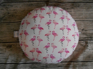  ☆ Sitzkissen für Kinder ☆  Kuschelkissen ☆  Bodenkissen ☆ in Pink/Weiß mit Flamingos