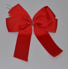 2 x Clipschleife sehr groß in rot , Verschlußstreifen mit Schleife, Clip für Tüten und Säckchen oder Adventdekoration 