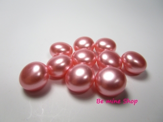 Knopf-Set Perlen 11,5 mm rosa (10 Stk.)