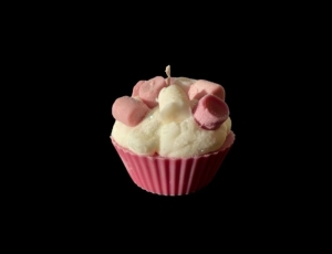  Duftkerze ♡Glittery Marshmallow Cupcake♡ handgefertigt