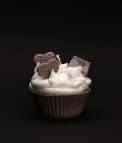 Duftkerze ♡Chocolate Bomb Cupcake♡ Schokolade handgefertigt 100% Sojawachs vegan