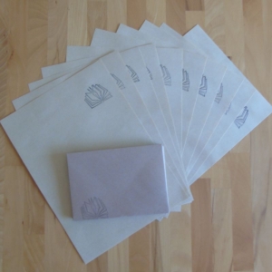 Briefpapier Set - aufgeschlagenes Buch // Letter // Brief // Schreiben - Handarbeit kaufen