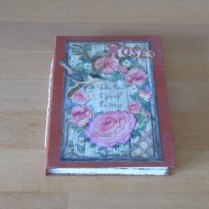 Junk Journal A6 Roses // Tagebuch // Notizbuch // Erinnerungsbuch // Geschenk - Handarbeit kaufen