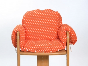 Sitzverkleinerer für Herlag /Geuther - Sterne orange weiß inkl. Polster - Handarbeit kaufen