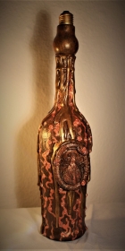 Dekoflasche VIKTORIA Steampunk Upcycling Flasche Geschenk Viktorianisch Recycling Vintage - Handarbeit kaufen