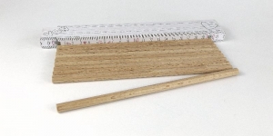 10 Buche Rundstäbe 8 mm Durchmesser, 20 cm lang, Bastelholz Rundholz   - Handarbeit kaufen