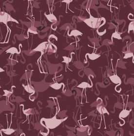 50cm Single Jersey Stoff Meterware Kinderstoff / Bekleidungsstoff Hergestellt nach ÖkoTex100  Flamingos Bordeaux Rot Camouflage  - Handarbeit kaufen