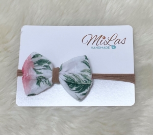 Baby Kinder Mädchen Haarschleife Haarband Schleife 0-6 Jahre Musselin weiß pastell_ MiLas    - Handarbeit kaufen