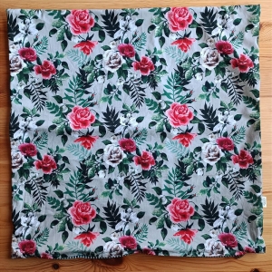 Kissenbezug aus 100% Baumwolle, Reißverschluss, zum Wenden, 50cm×50cm, grün, pink