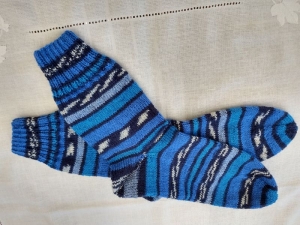 Handgestrickte Socken Gr. 40/41        - Handarbeit kaufen