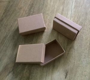 3er-Set rechteckige stabile Geschenkboxen mit Deckel für Kleinigkeiten