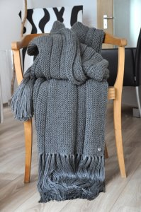 Strickdecke | Blanket : Glory in grey
