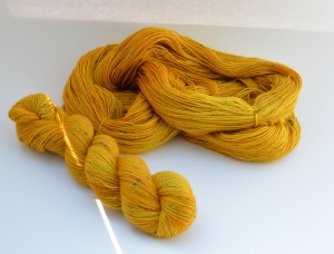Merino Tweed - handgefärbt - LL 420 Meter/100 gramm - Color: Kurkuma (Kopie id: 100261104)