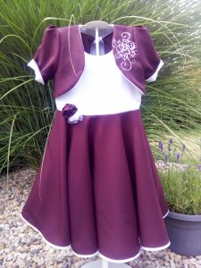 RiBo Kinderkleid Leni Einschulungskleid festlich burgund weiß Spitze kaufen (Kopie id: 100038522)
