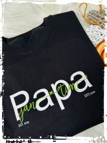 kuschelweicher personalisierter Papa Sweater oder Hoody♥  - Handarbeit kaufen