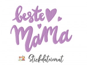 MAMA-STICKDATEI, trendige Stickdatei, süße Stickdatei, beste Mama Stickdatei, Mama Love 3 Stickereien, digitale herunterladbare Dateien