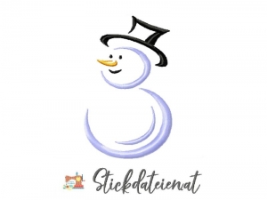 Stickdatei Schneemann, Weihnachten Stickdatei 10x10, Maschinensticken, Stickdatei Adventzeit, Sofortdownload, Winter Stickdatei