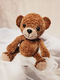 All you need is love and a TEDDY oder einen Teddy, der dich liebt, Unikat ca. 41 cm hoch - Handarbeit kaufen