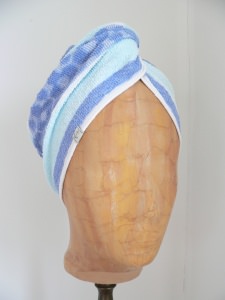 Turban, Handtuchturban aus original altem Handtuch