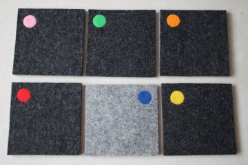 Untersetzer Set, 6 Teilig, Personalisiert, verschiedene Farben (Kopie id: 100014203)