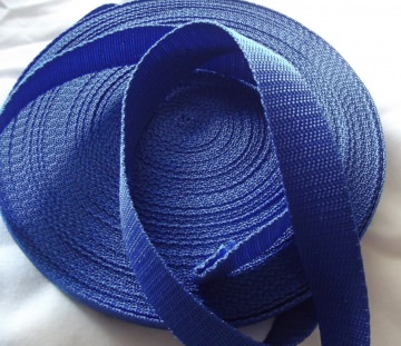 Gurt Gurtband 20mm blau azur Meterware ideal für Taschen oder Hundehalsbänder