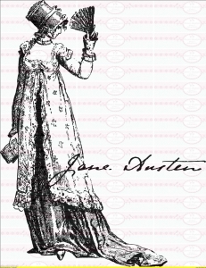 Bügelbild Jane Austen Nostalgie A4 NO. 933 Vintage Transfer 