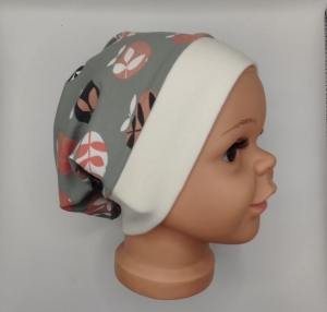 Mütze für Kinder aus Jersey mit Bündchen für einen Kopfumfang von 54cm