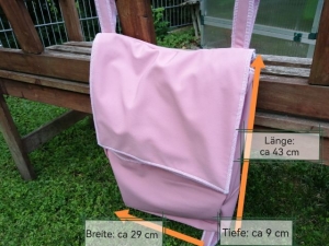 rosa Rollstuhltasche für Kinder (ca-Maße: 43 cm x 29 cm x 9 cm) (Sonderanfertigung) - Handarbeit kaufen
