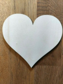 Herz 2x Bastelherz für Verlobung Muttertag Vattertag Geburtstag zum Verzieren Dekorieren Basteln aus Holz Gedeckter Tisch Streu Blanko Herz