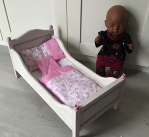 3teilige Puppenbettwäsche Bettwäsche  Puppenmutter  Geschenk - Enten - Handarbeit kaufen