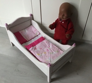 2teilige Puppenbettwäsche Bettwäsche  Puppenmutter  Geschenk - Einhorn - Handarbeit kaufen