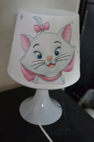 Nachttischlampe Kinderlampe  Lampe Baby - Aristocats Katze - Handarbeit kaufen