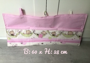 Bettutensilo ❤️ Betttasche ❤️ Laufgittertasche ❤️ Spielzeug ❤️ Unikat - Bärchen rosa - Handarbeit kaufen